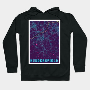 Huddersfield Neon City Map Hoodie